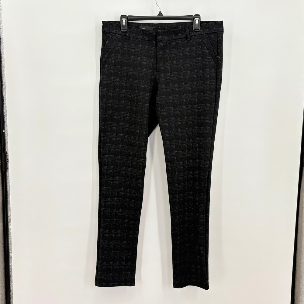 KUT from the Kloth Skinny Trousers Charcoal Grey Textured Career Pants 14
